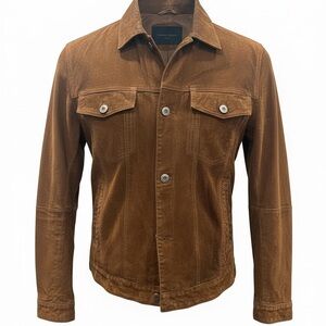 Zara Tan suede jacket 100% real leather